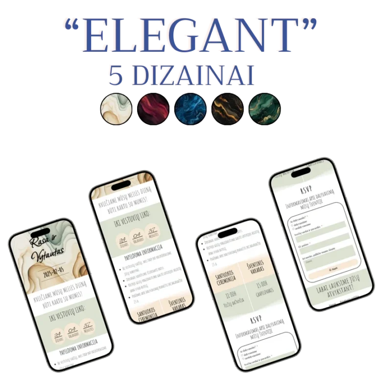 kvieciu i vestuves Elegant